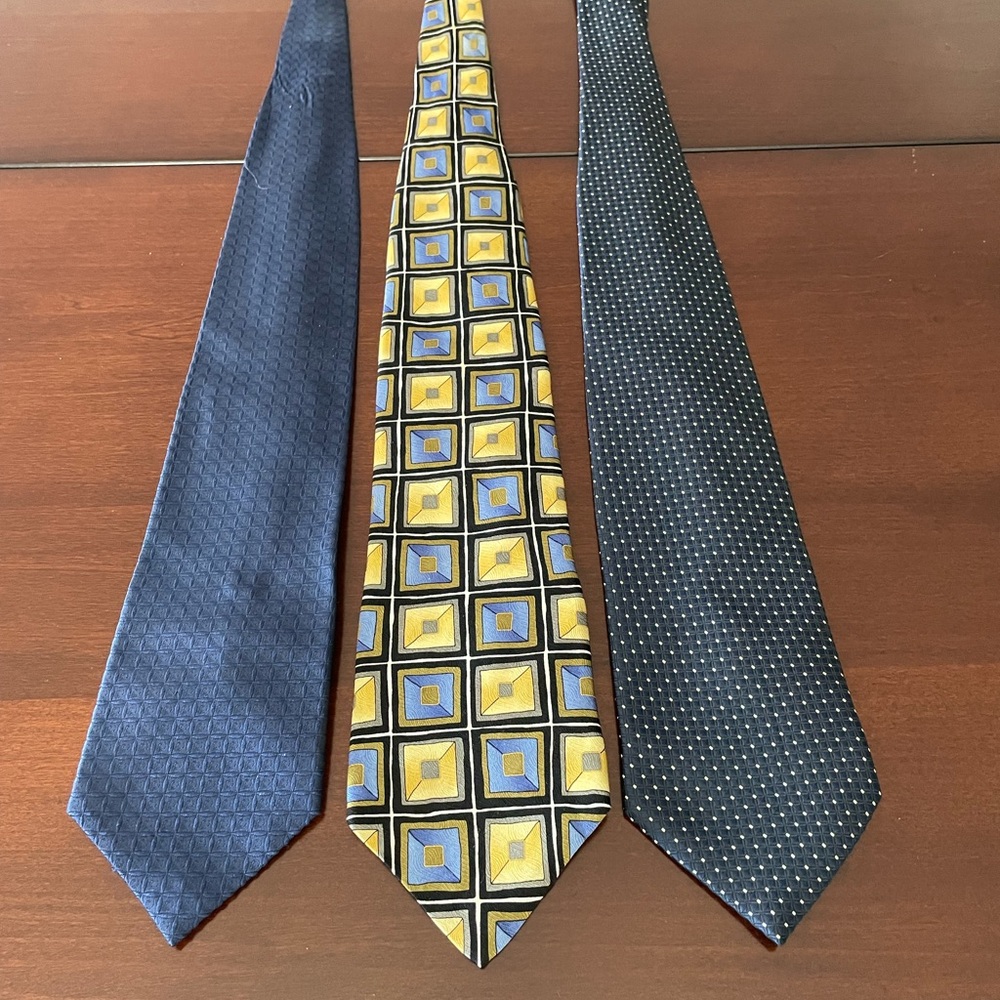 Men’s silk ties group of 3